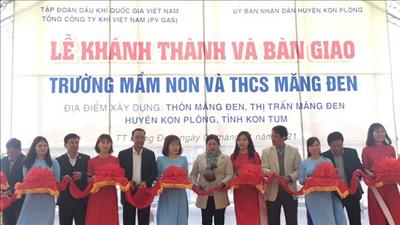 PV GAS tài trợ 12 tỷ đồng xây dựng trường học Kon Tum