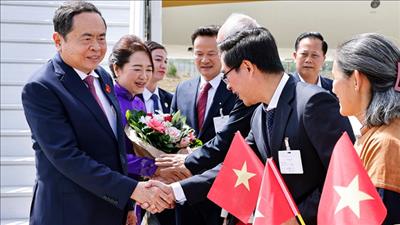 Chủ tịch Quốc hội bắt đầu dự Hội nghị các Chủ tịch Quốc hội thế giới lần thứ 6