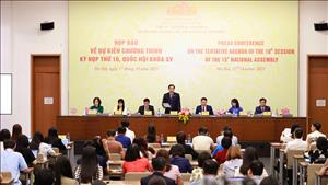 Kỳ họp thứ 10, Quốc hội khóa XV sẽ khai mạc vào ngày 20/10