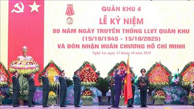 Tổng Bí thư: Xây dựng Lực lượng vũ trang Quân khu 4 cách mạng, chính quy, tinh nhuệ, hiện đại