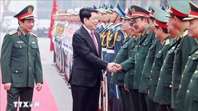 Chủ tịch nước: Triển khai các giải pháp xây nền quốc phòng toàn dân vững mạnh