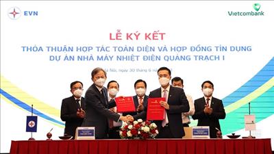 EVN ký hợp tác toàn diện và tài trợ dự án Nhà máy nhiệt điện Quảng Trạch 1