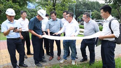 Kiểm tra dự án truyền tải điện cấp bách, đảm bảo cung cấp điện cho sân bay Tân Sơn Nhất