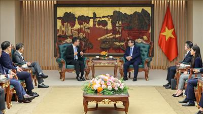 Thủ tướng làm việc với lãnh đạo hai tập đoàn công nghệ tài chính lớn của Hàn Quốc