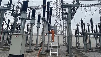 EVNNPC đóng điện máy biến áp T2 trạm biến áp 110kV Tân Yên, tỉnh Bắc Giang