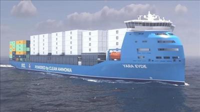 Tàu container đầu tiên trên thế giới chạy bằng amoniac