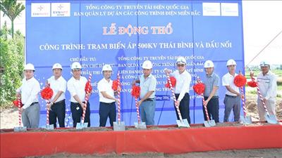 EVNNPT triển khai thi công dự án trạm biến áp 500kV Thái Bình và đường dây đấu nối
