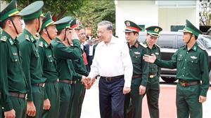 Tổng Bí thư Tô Lâm thăm và chúc Tết tại Đồn Biên phòng Ea H’Leo