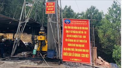Hoàn thành lỗ khoan thăm dò sâu kỷ lục tại bể than Quảng Ninh