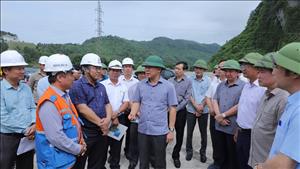 Lãnh đạo tỉnh Thanh Hóa kiểm tra tiến độ thi công dự án đường dây 500kV mạch 3