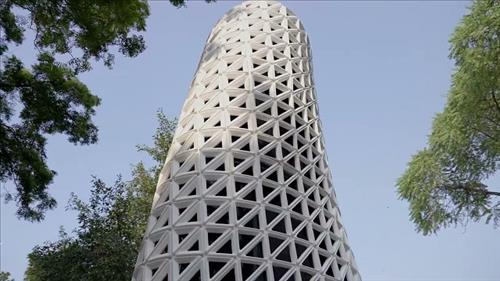 Tháp lọc 600.000 m3 không khí mỗi ngày