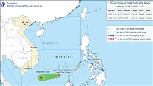 Xuất hiện vùng áp thấp trên khu vực phía Nam Biển Đông