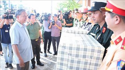 Tổng Bí thư Tô Lâm kiểm tra công tác khắc phục hậu quả bão, lụt tại Thái Nguyên