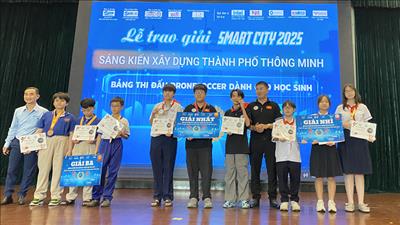 Trao giải cuộc thi Sáng kiến xây dựng thành phố thông minh - Smart City 2025