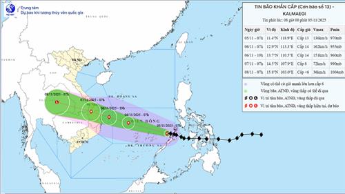 Bão Kalmaegi đã đi vào Biển Đông