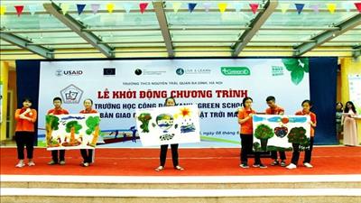 Trường học đầu tiên của Hà Nội được hỗ trợ công trình điện mặt trời