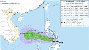 Áp thấp nhiệt đới tiến gần Biển Đông
