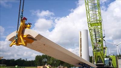 Turbine gió bằng gỗ cao nhất thế giới