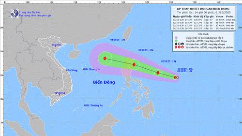 Ứng phó với áp thấp nhiệt đới gần Biển Đông