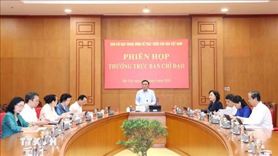 Thường trực Ban Bí thư Trần Cẩm Tú chủ trì phiên họp Thường trực Ban Chỉ đạo Trung ương về phát triển văn hóa