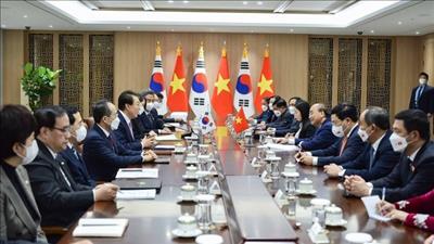 Việt Nam - Hàn Quốc ra tuyên bố chung về quan hệ Đối tác chiến lược toàn diện
