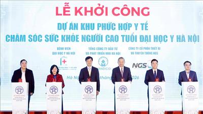 Tổng Bí thư dự Lễ khởi công dự án phức hợp y tế chăm sóc sức khỏe người cao tuổi