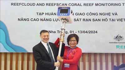 Australia tập huấn chuyển giao công nghệ giám sát rạn san hô cho Việt Nam