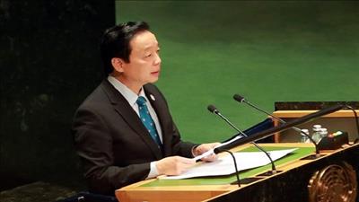 Phó Thủ tướng Trần Hồng Hà phát biểu tại Hội nghị Nước Liên Hợp Quốc 2023
