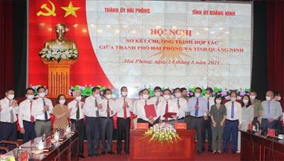 Tiếp tục hợp tác phát huy tiềm năng, thế mạnh để phát triển kinh tế của Hải Phòng và Quảng Ninh