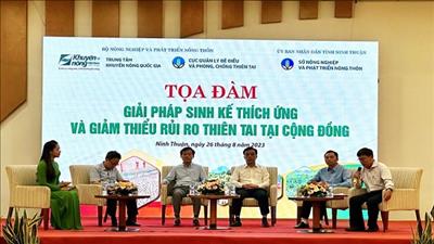 Thảo luận tìm giải pháp sinh kế thích ứng và giảm thiểu rủi ro thiên tai cộng đồng