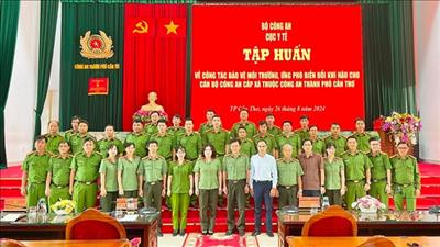 Tập huấn về công tác bảo vệ môi trường, ứng phó biến đổi khí hậu cho cán bộ công an 32 tỉnh, thành phố