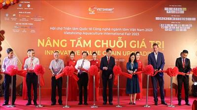 Khai mạc Hội chợ Triển lãm quốc tế công nghệ ngành tôm Việt Nam