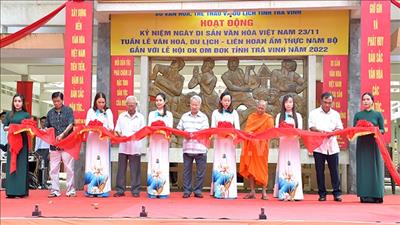 Trà Vinh tổ chức hoạt động triển lãm và bảo tồn di sản văn hóa