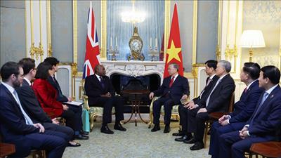 Sớm đưa kim ngạch thương mại Việt Nam - Anh đạt mục tiêu 15 tỷ USD