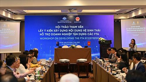 Xây dựng Hệ sinh thái hỗ trợ doanh nghiệp tận dụng các FTA