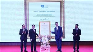 UNESCO trao Bằng công nhận Công viên địa chất toàn cầu Lạng Sơn
