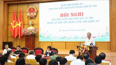 Tổng Bí thư Tô Lâm thông tin về 5 nhóm vấn đề mà cử tri Hà Nội quan tâm