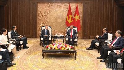 Tổng Bí thư Tô Lâm tiếp Đặc phái viên của Tổng Bí thư, Chủ tịch Trung Quốc Tập Cận Bình