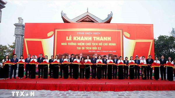 Lễ khánh thành Nhà tưởng niệm Chủ tịch Hồ Chí Minh tại Di tích đồi E2