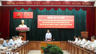 Tổng Bí thư, Chủ tịch nước Tô Lâm: TPHCM tiếp tục đổi mới tư duy tự chủ, nâng cao năng lực thực thi