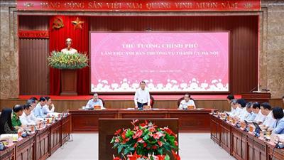 Thủ tướng: Hà Nội phải đóng góp nhiều hơn cho mục tiêu tăng trưởng của cả nước