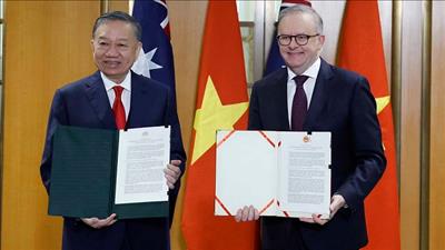 Tuyên bố chung về làm sâu sắc quan hệ Đối tác chiến lược toàn diện Việt Nam - Australia