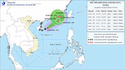 Áp thấp nhiệt đới mạnh lên thành bão số 5