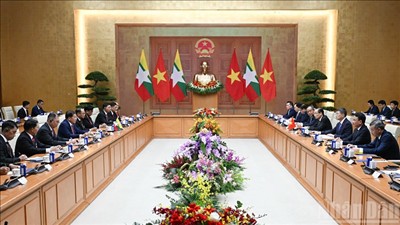 Việt Nam và Myanmar nhất trí tăng cường kết nối doanh nghiệp, thúc đẩy kim ngạch thương mại song phương