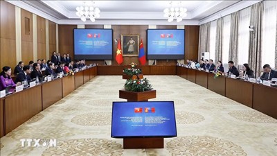 Chủ tịch Quốc hội Trần Thanh Mẫn hội đàm với Chủ tịch Quốc hội Mông Cổ