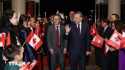Tổng Bí thư, Chủ tịch nước Tô Lâm bắt đầu thăm cấp Nhà nước tới Canada